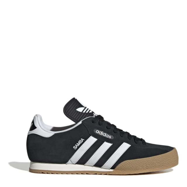 adidas Originals Samba Suede Trainers Mens Black/White male 6 (39.3)