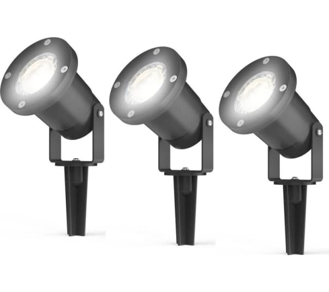 4lite GU10 Outdoor Garden Spike Light - Pack of 3