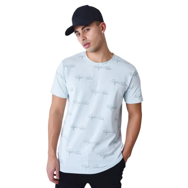 Project X Paris Printed T-Shirt Project X Paris Signature All Over Bleu Male XS