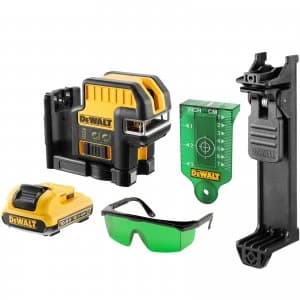 DEWALT DCE0825D1G 10.8v Self Levelling 5 Spot Cross Line GREEN Laser 1 x 2ah Li-ion Charger Case