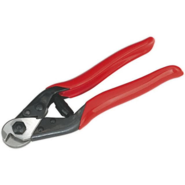 Loops 190mm Wire Rope Spring Cutters - Carbon Steel Blades - Spring Loaded Handles Metallics