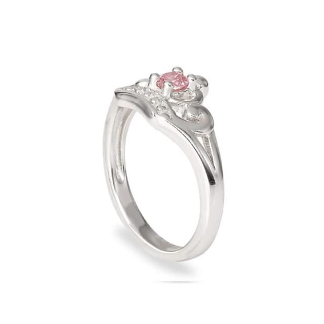 Disney Silver Cubic Zirconia Princess Crown Children's Ring - F6735