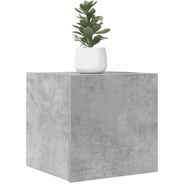 Vidaxl Wall Mounted TV Cabinets 2 Pcs Concrete Grey 30.5X30X30 Cm, Grey 804494