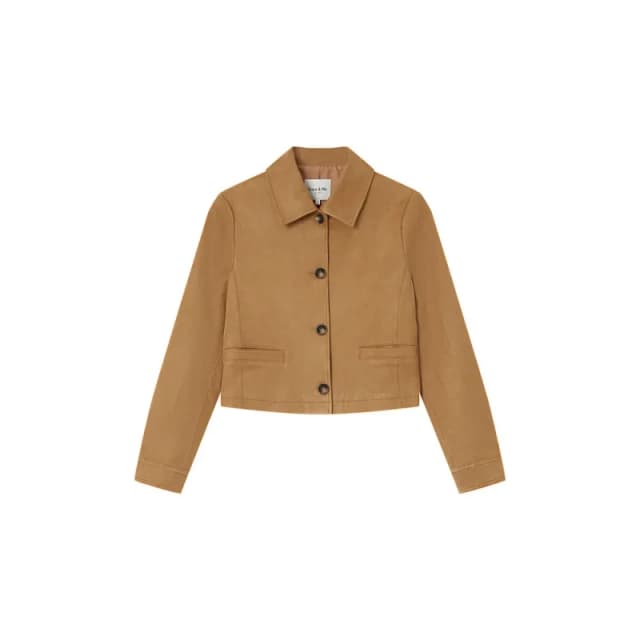 Grace & Mila Womens suede jacket Grace & Mila Sullivan Beige Female S