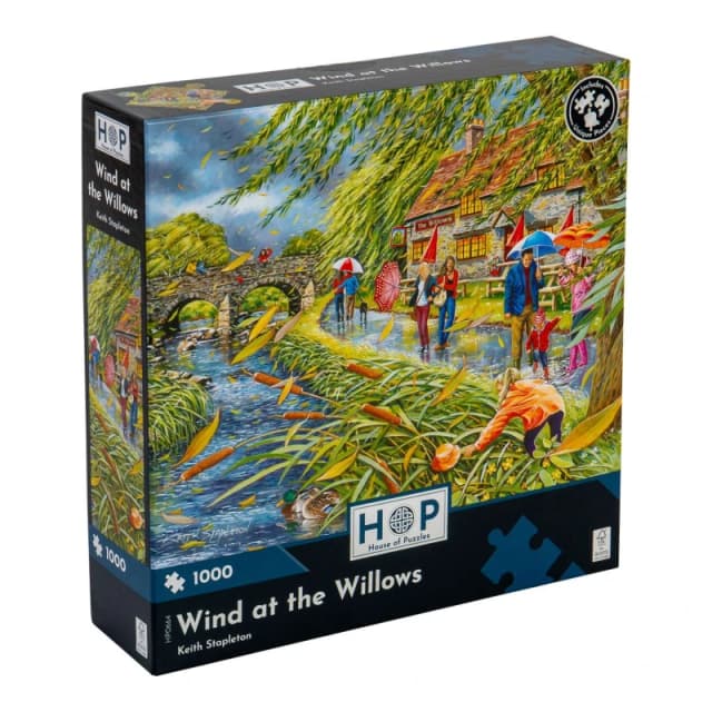 The House Of Puzzles Wind at the Willows, 1000 Piece Jigsaw Puzzle Multicolor Unisex