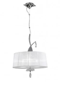 M5324 Habana White Square Shade 240mm, Suitable for Table Lamps