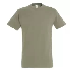 SOLS Mens Imperial Heavyweight Short Sleeve T-Shirt (XS) (Khaki)