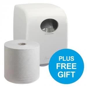 Bundle Scott Control Hand Towel Roll 250m 1 ply White Pack of of 6