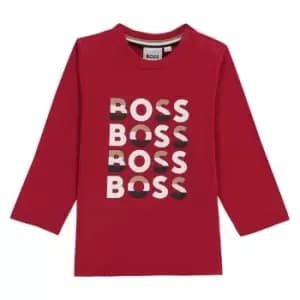 Boss Boss Long Sleeve Multi Tee Infant Boys - Red