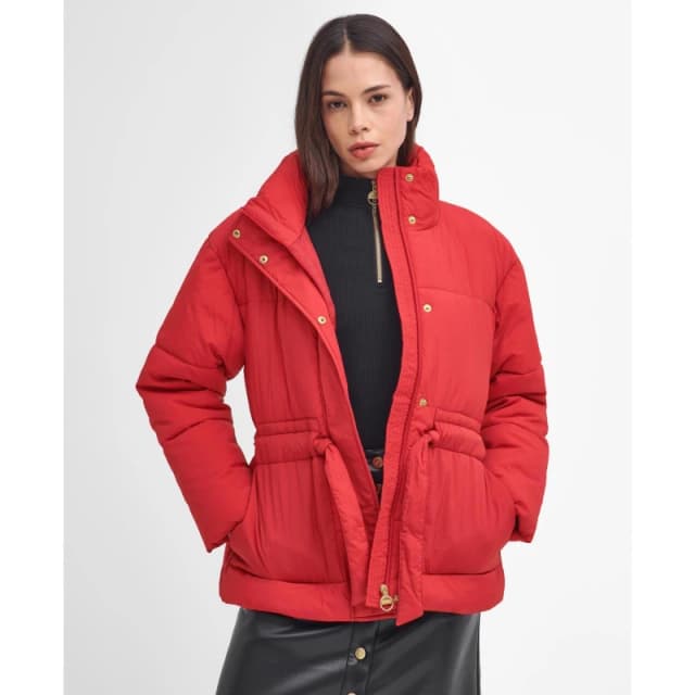 Barbour International Cindy Puffer Jacket - Red Red 14