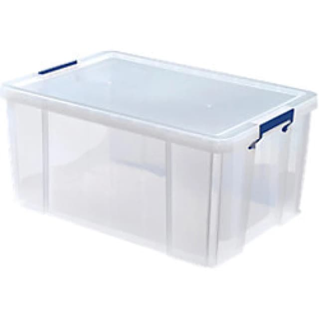 Fellowes Prostore Storage Box 70L (in Outer Carton), Clear 7731001