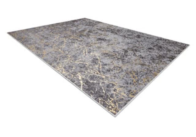 RugsX Miro 11111.2103 Washing Carpet Marble, Glamour Anti Slip - Dark Grey / 80X150 Cm