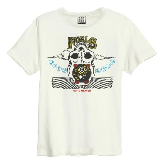 Amplified Amplified Men Go To Heaven Foal T-Shirt in White Size: 3X-Large White XXXL Male 5063806466789