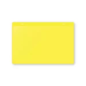 Document pouches, magnetic, A5 landscape, pack of 10, yellow