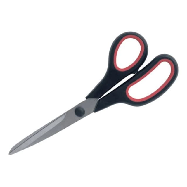 5 Star Office Scissors 210mm Stainless Steel Blades Black/Red 909272