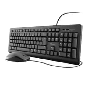 Trust TKM-250 keyboard USB QWERTY UK English Black