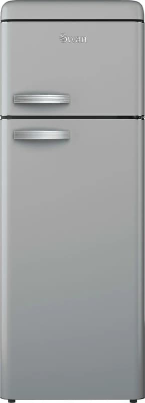 Swan Top Mounted Fridge Freezer Grey