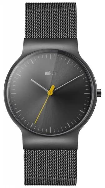 Braun BN0211TIMHG Mens Classic Slim Steel Mesh With Grey Watch