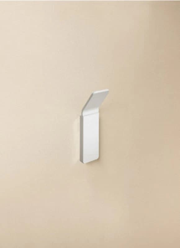 Cosmic Towel Hook, Robe Hook, Coat Hook, Self-Adhesive, Matt White, Supports Up To 5Kg, Nea Collection