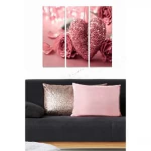 MDF227779153 Multicolor Decorative MDF Painting (3 Pieces)