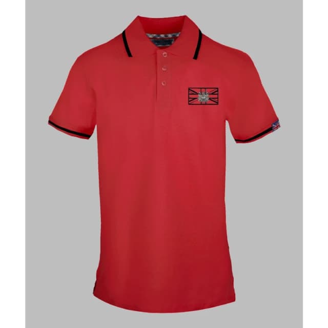 Aquascutum Mens Polo Short Sleeve Polo Shirt Red male Small
