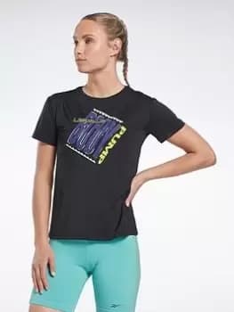Reebok Les Mills Bodypump Activchill Athletic T-Shirt - Black Size M Women