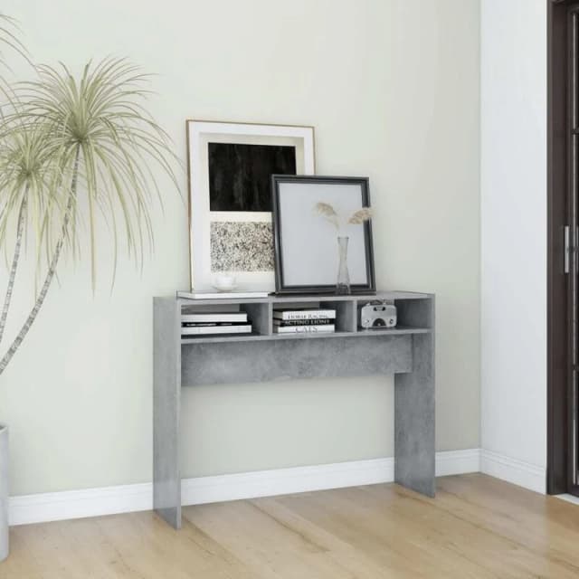 VIDAXL Console Table Concrete Grey 105x30x80cm Engineered Wood Vidaxl 8720286606490