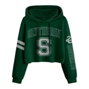 Harry Potter - College Style Slytherin (SuperHeroes Inc. Cropped Pullover) Medium