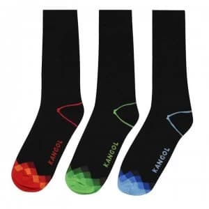 Kangol Formal Sock 3 Pack Mens - Check Toes