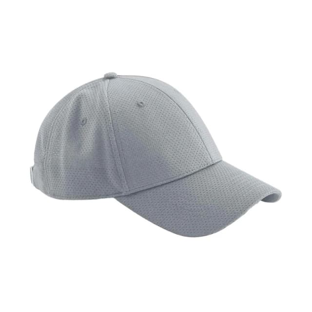 Beechfield Womens 6 Panel Air-Mesh Cap in Light Grey Light Grey Female One Size