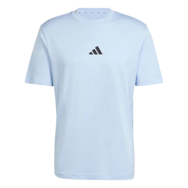 adidas Essentials Single Jersey Logo T-Shirt Mens Glow Blue SL male 3XL