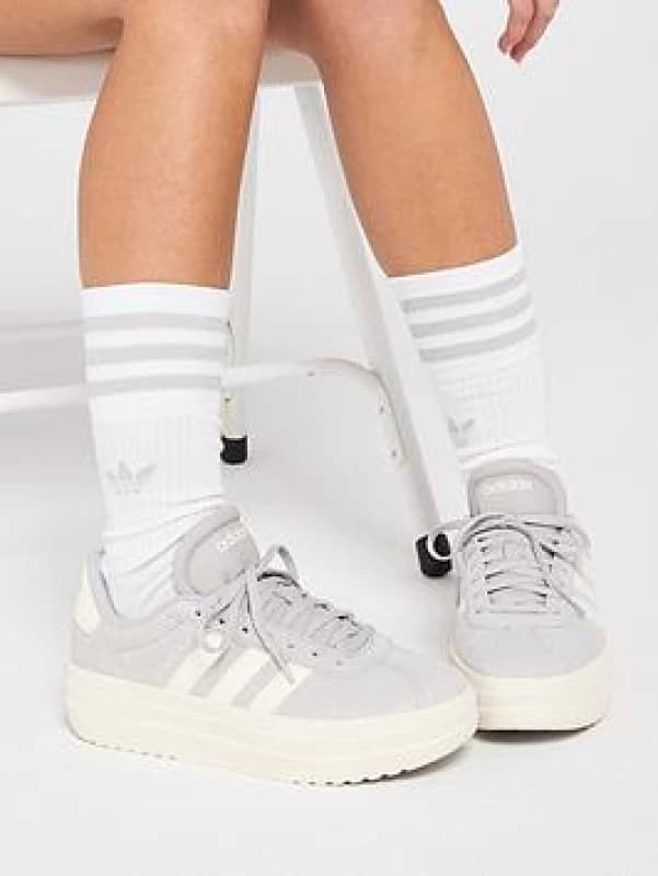 adidas VL COURT BOLD womens Shoes (Trainers) in Grey