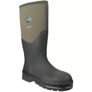 Muck Boots Unisex Chore Classic Hi Steel Safety Wellington Boots (11 UK) (Moss) - Moss