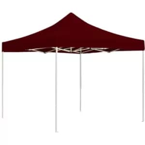 Professional Folding Party Tent Aluminium 2x2 m Bordeaux Vidaxl Red