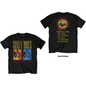 Guns N' Roses - Use Your Illusion World Tour Unisex Large T-Shirt - Black