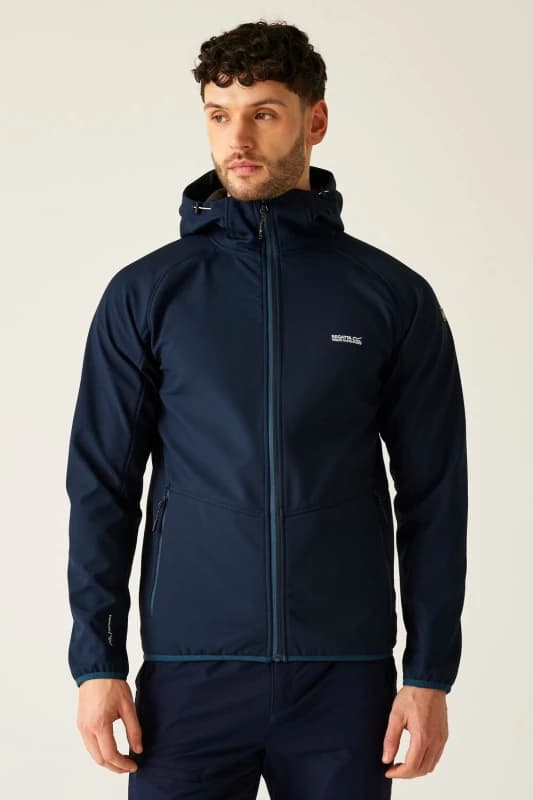 Regatta Mens Arec Softshell Jacket in Navy Size: Large Navy Male L