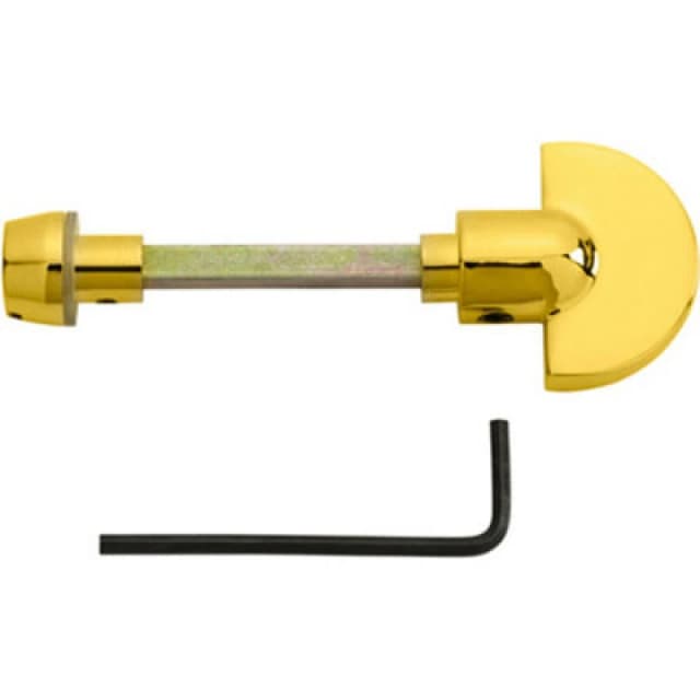 Loops Spare Slim Thumbturn Lock and Release Handle 67mm Spindle Polished Brass Metallics unisex