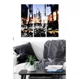 MDFFTR1026 Multicolor Decorative MDF Painting (3 Pieces)