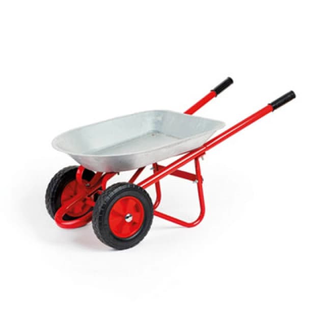 Bigjigs Toys Childrens Wheelbarrow Red