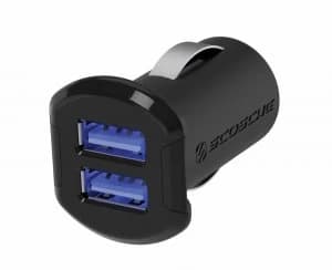 Scosche ReVolt Dual Port USB Car Charger Black