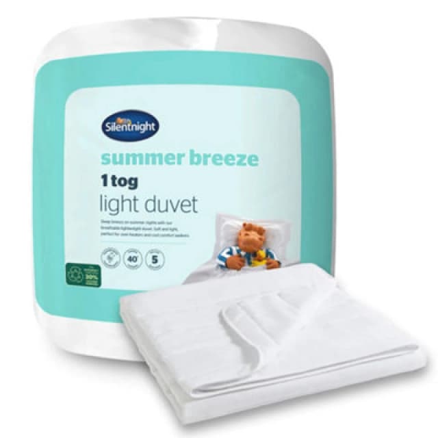 Silentnight Silentnight Light 1 Tog Duvet White - Silentnight - Size: SINGLE White SINGLE XW50801