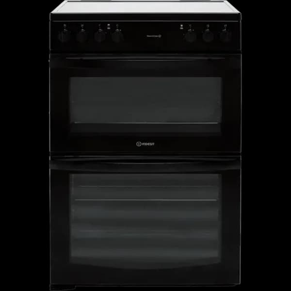 Indesit IT60V9KMB/UK 60cm Electric Cooker with Ceramic Hob - Black - A Rated