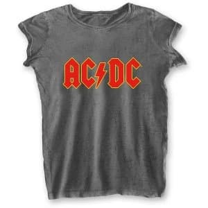 AC/DC - Logo Ladies Large T-Shirt - Grey