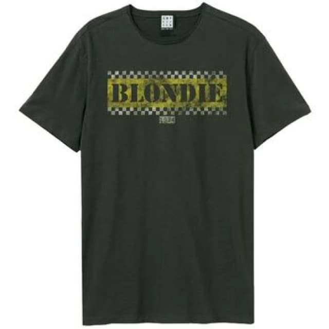 Amplified Amplified Men NYC Taxi Blondie T-Shirt in Charcoal Size: X-Small Charcoal XS Male 5063377359367