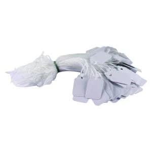 Strung Ticket 27x16mm White Pack of 1000 KF01616