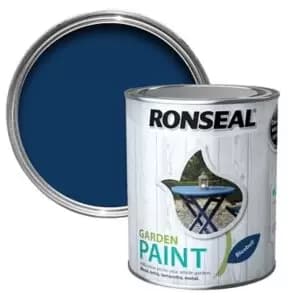 Ronseal Garden Bluebell Matt Metal & Wood Paint, 750Ml