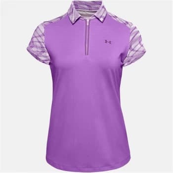 Urban Armor Gear Zing Zip Polo Shirt Womens - Purple