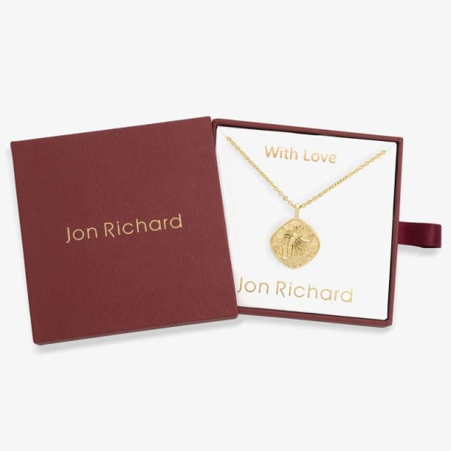 Jon Richard Gold Plated Molten Horoscope Necklace - Scorpio Gold female One Size