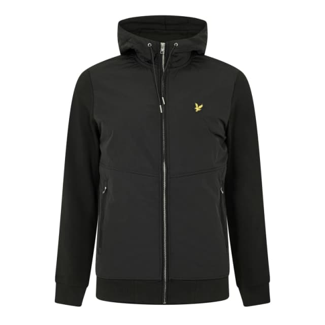 Lyle and Scott Mens Hybrid Softshell Jacket Jet Black male M