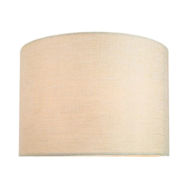 Happy Homewares Contemporary And Sleek 10" Cream Linen Fabric Drum Lamp Shade 60W Maximum